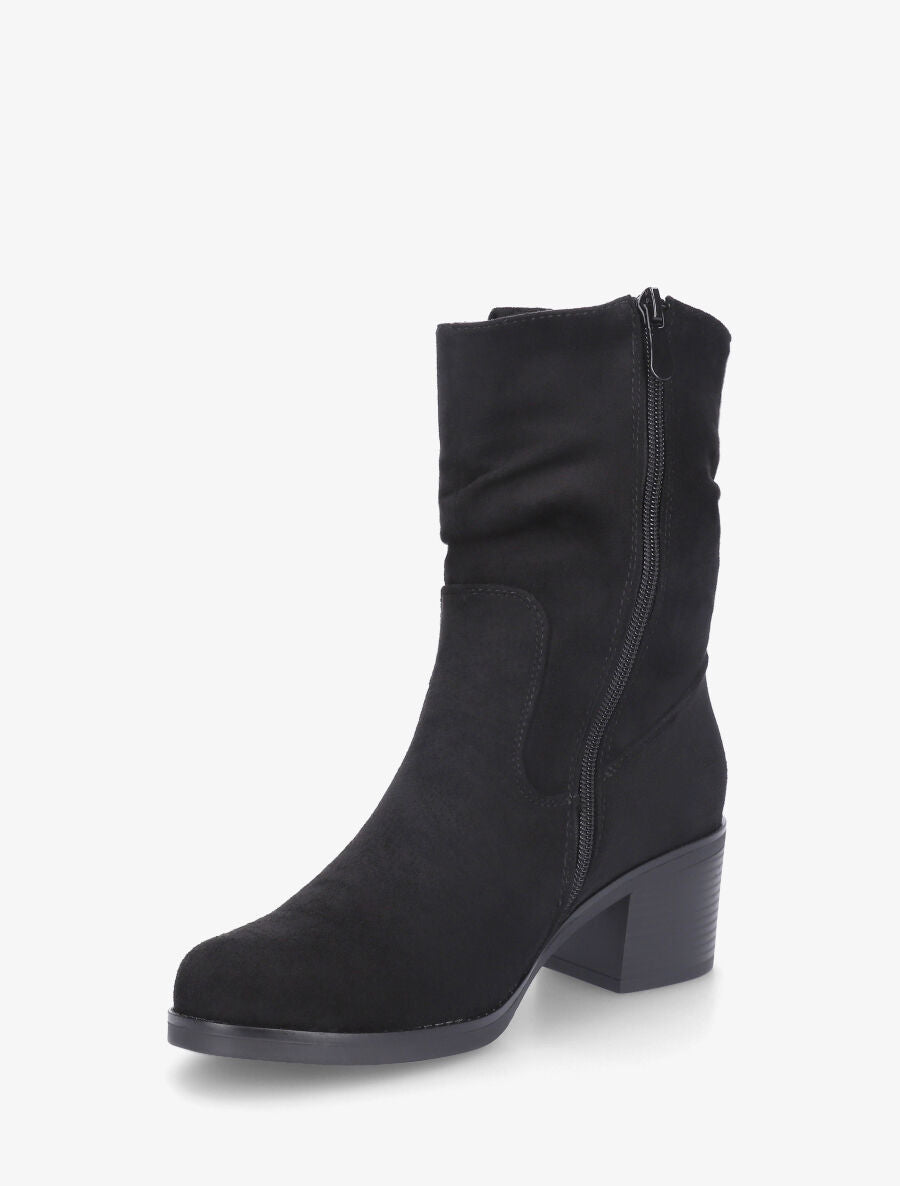 Bottines en suédine classique - Noir - 3
