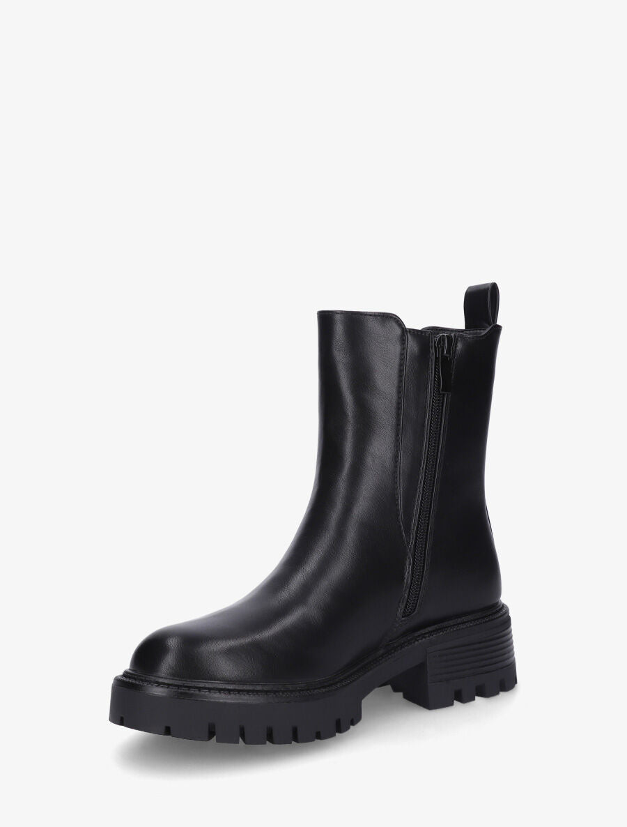 Bottines montantes élastiquées - Noir - 3