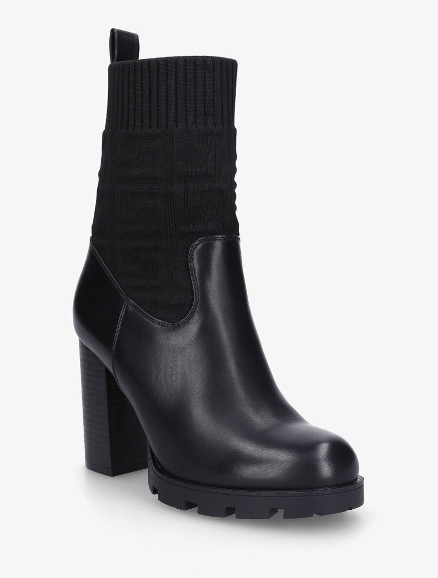 Bottines chaussettes imprimé grec - Noir - 2