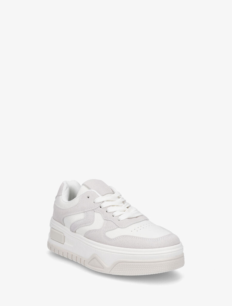 Sneakers à plateforme - Beige - 2