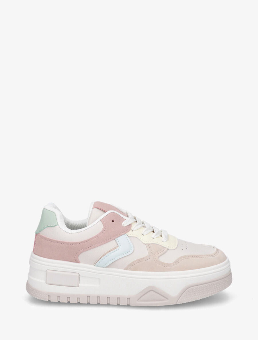Sneakers à plateforme - Rose - 5
