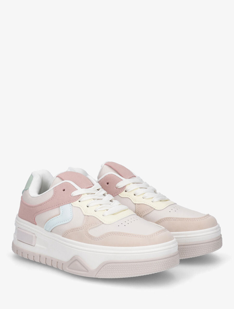 Sneakers à plateforme - Rose - 4