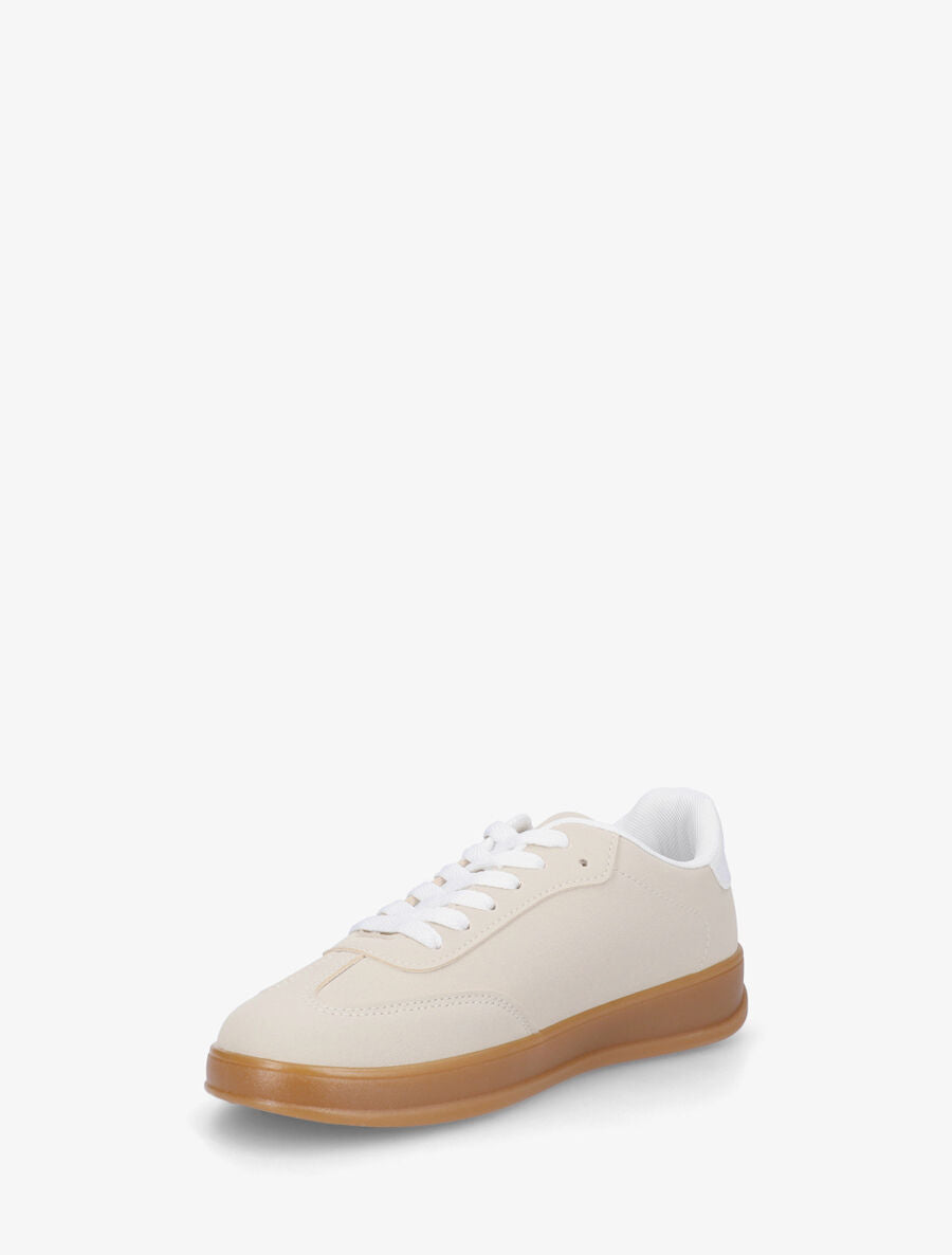 Baskets classiques en simili - Beige - 3