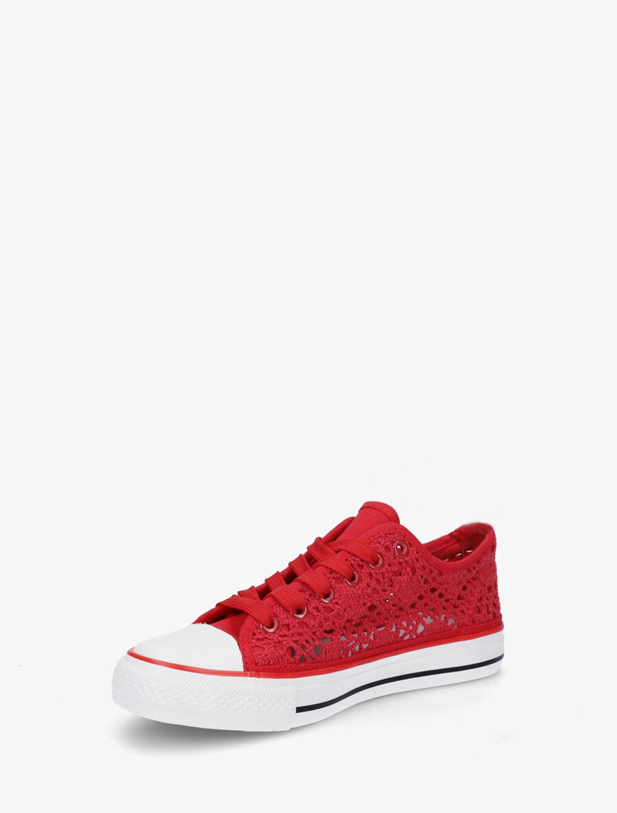 Baskets en crochet - Rouge - 3