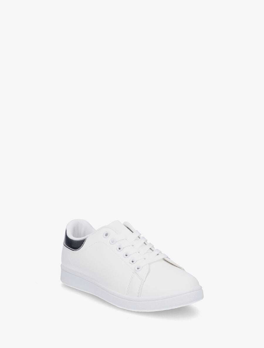Sneakers classiques en simili - Argent - 2
