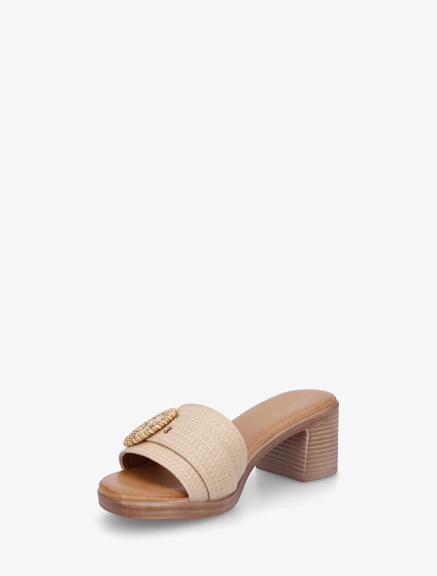 Mules à ganse effet panier d&