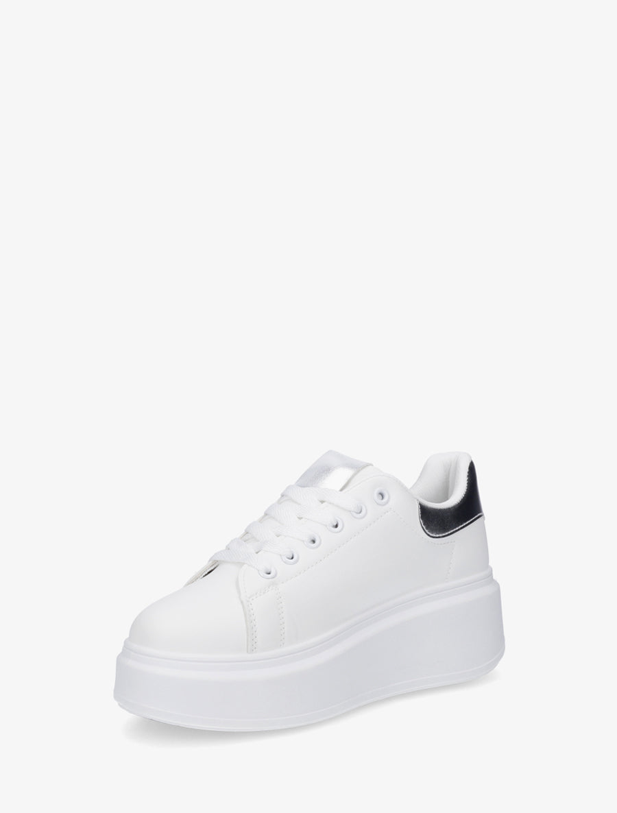 Baskets cloutées à semelle plateforme - Argent - 3