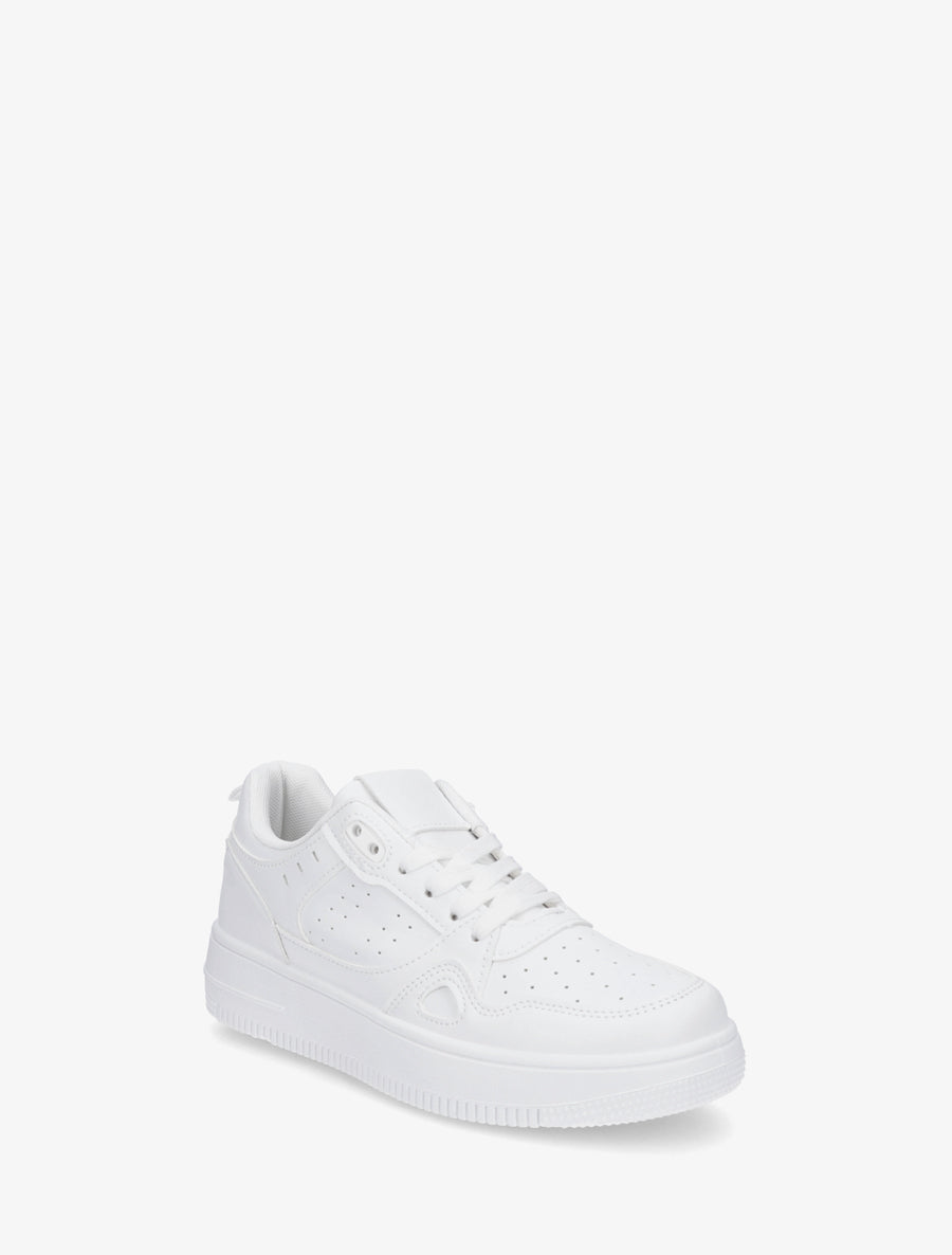 Baskets en simili classique - Blanc - 2