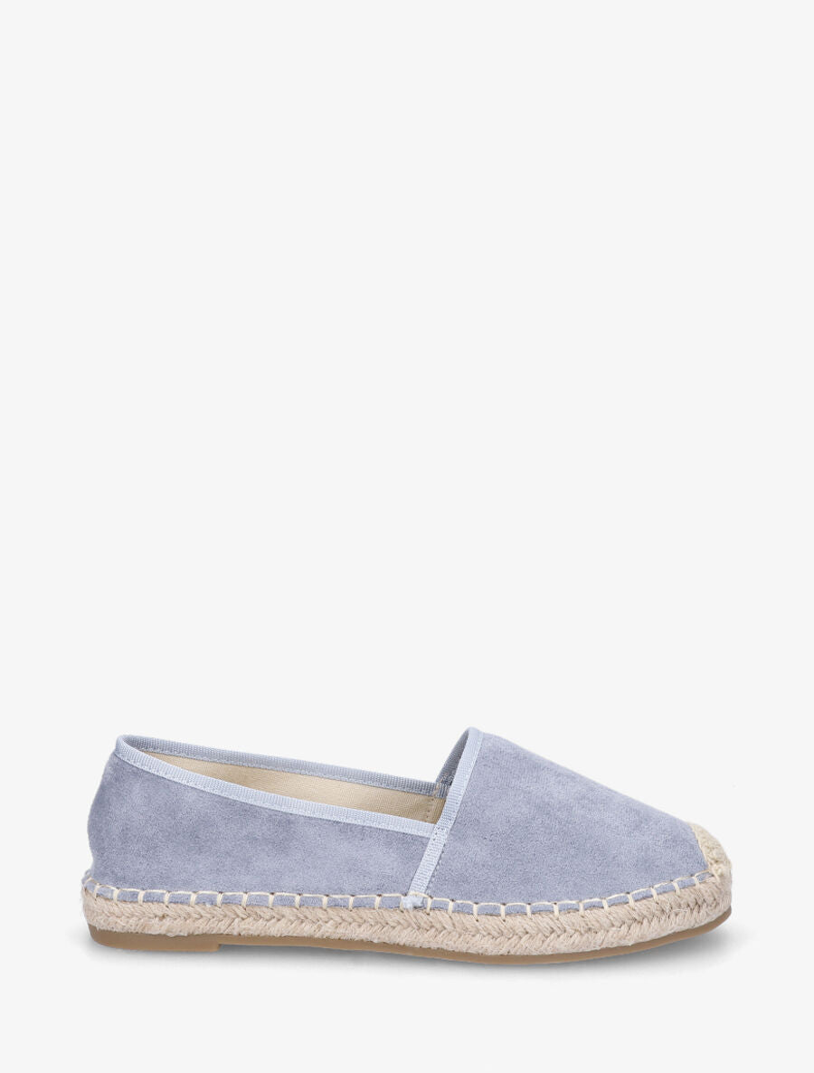 Espadrilles plates en suédine - Bleu - 1