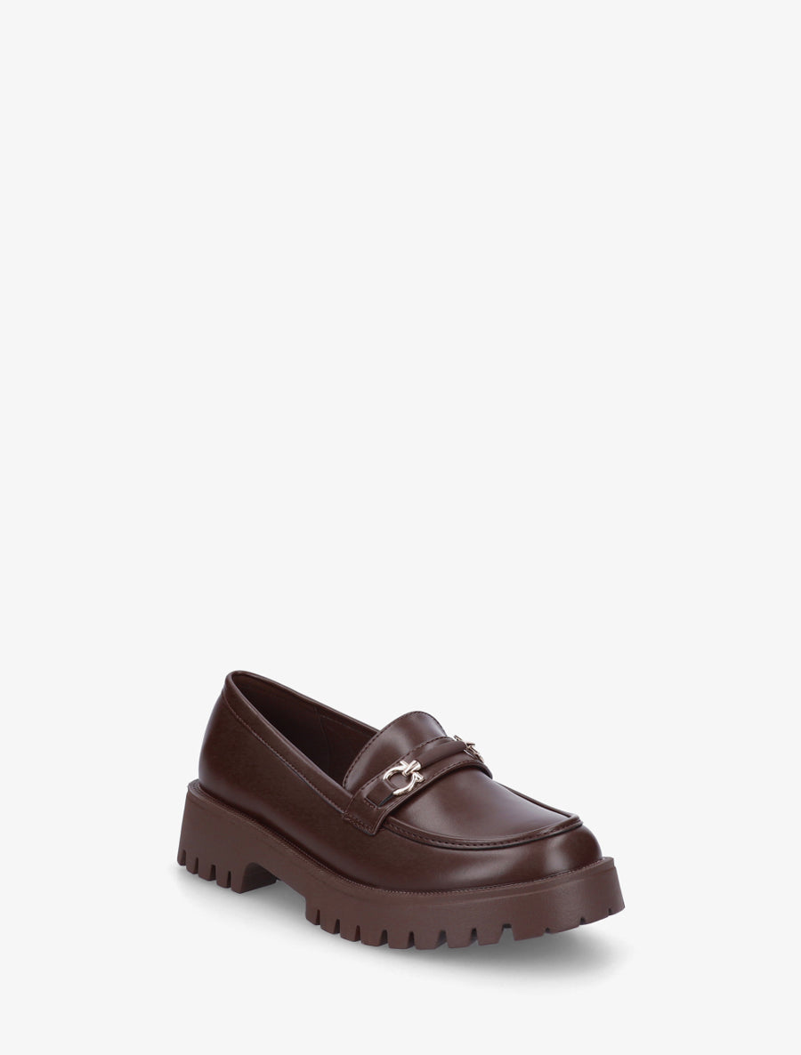 Mocassins à semelle crantée - Marron - 2