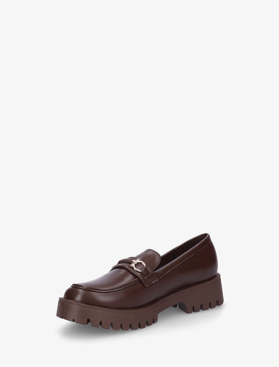 Mocassins à semelle crantée - Marron - 3