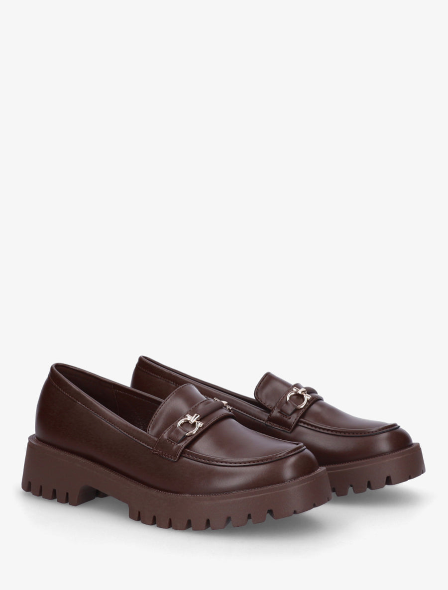 Mocassins à semelle crantée - Marron - 4