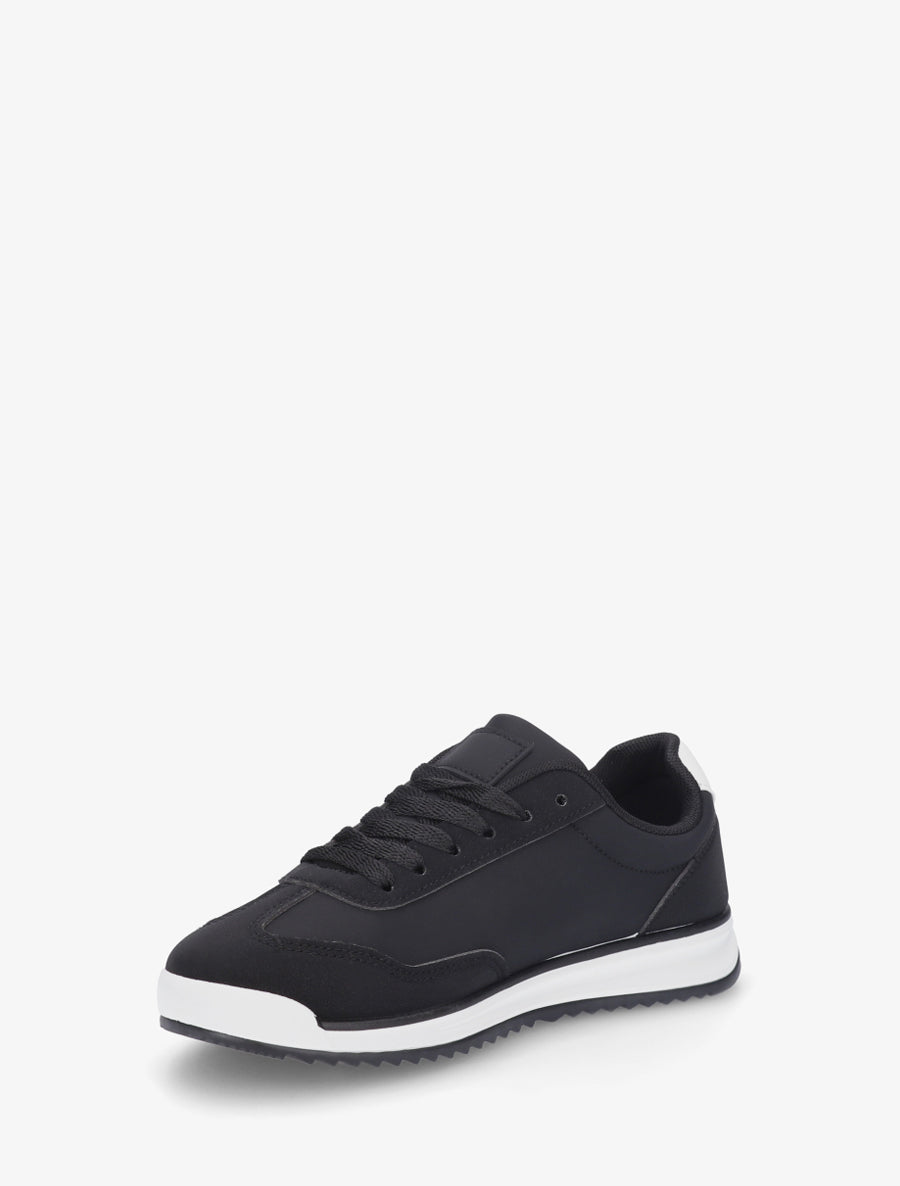 Sneakers à bandes contrastantes - Noir - 3
