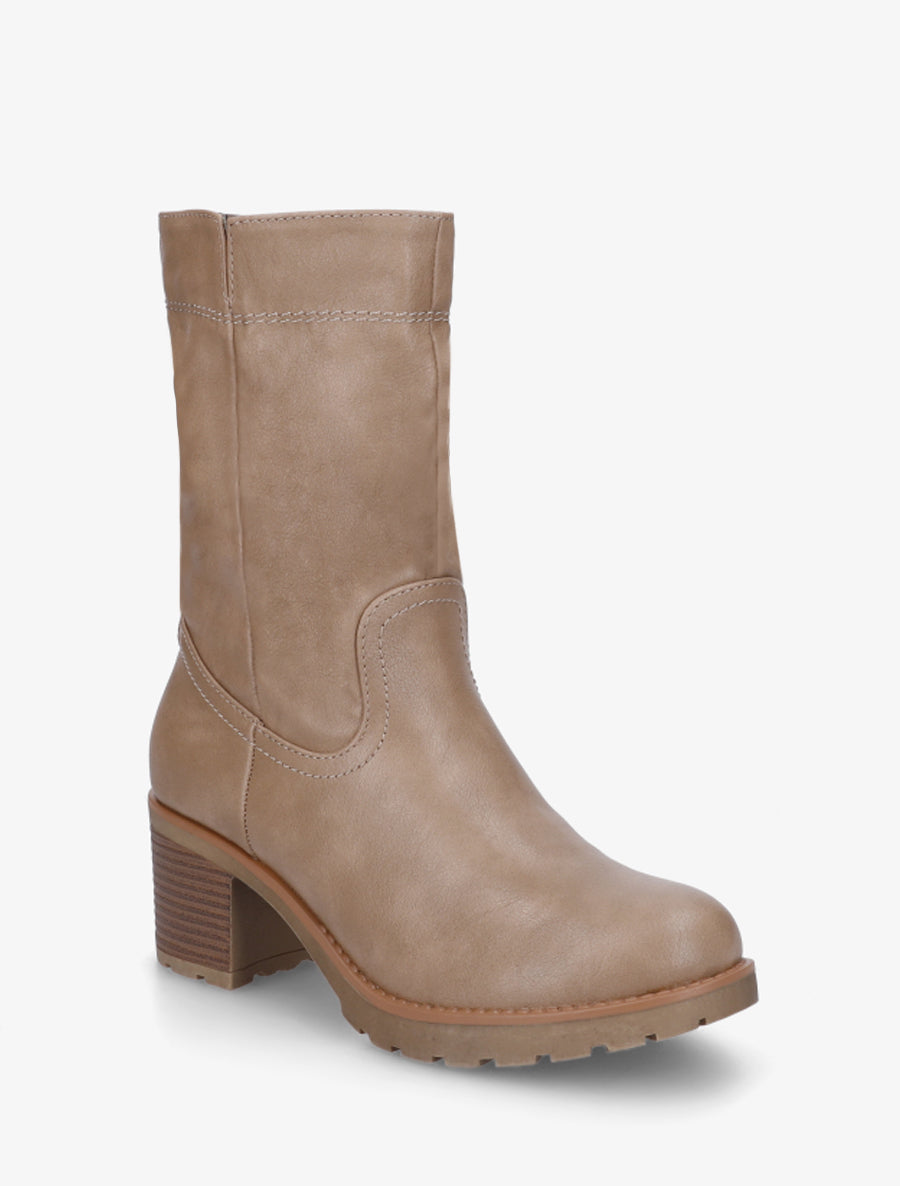 Bottines montantes classiques - Taupe - 2