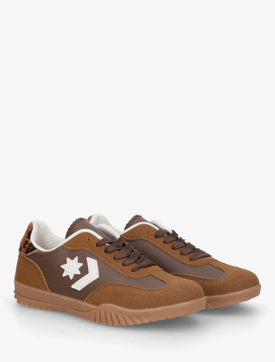 Baskets à empiècement étoile - Camel - 4