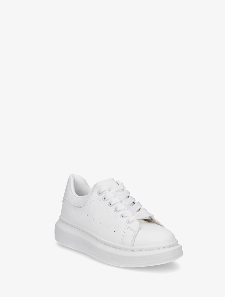 Baskets casual en simili - Blanc - 2