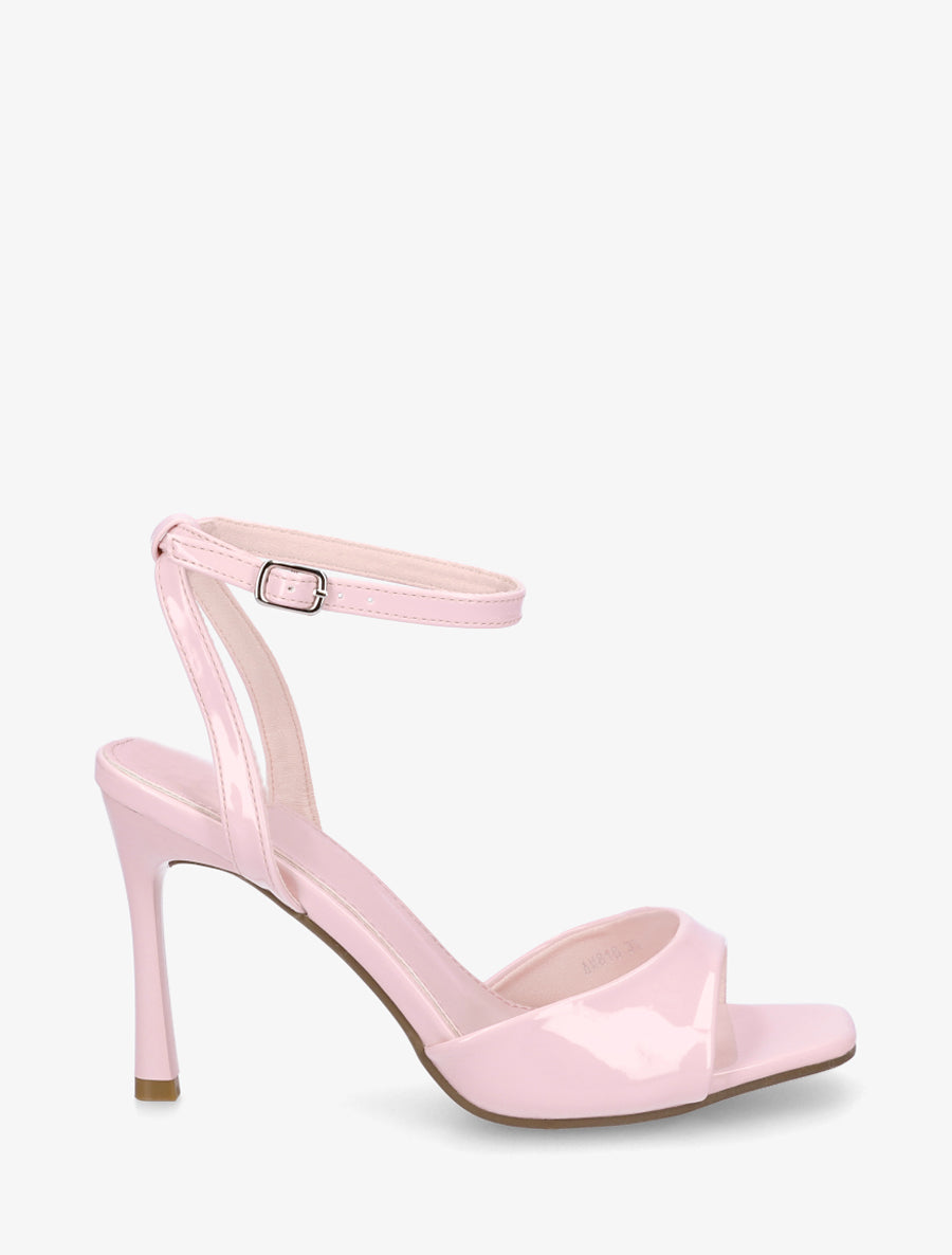 Sandales vernies à talon aiguille - Rose - 1