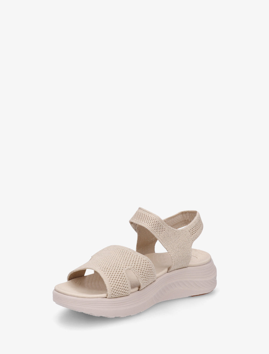 Sandales irisées à scratch - Beige - 3