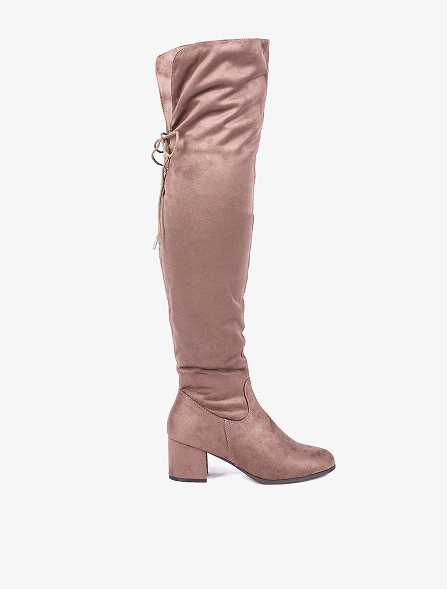 Cuissardes revers montant - taupe - 1