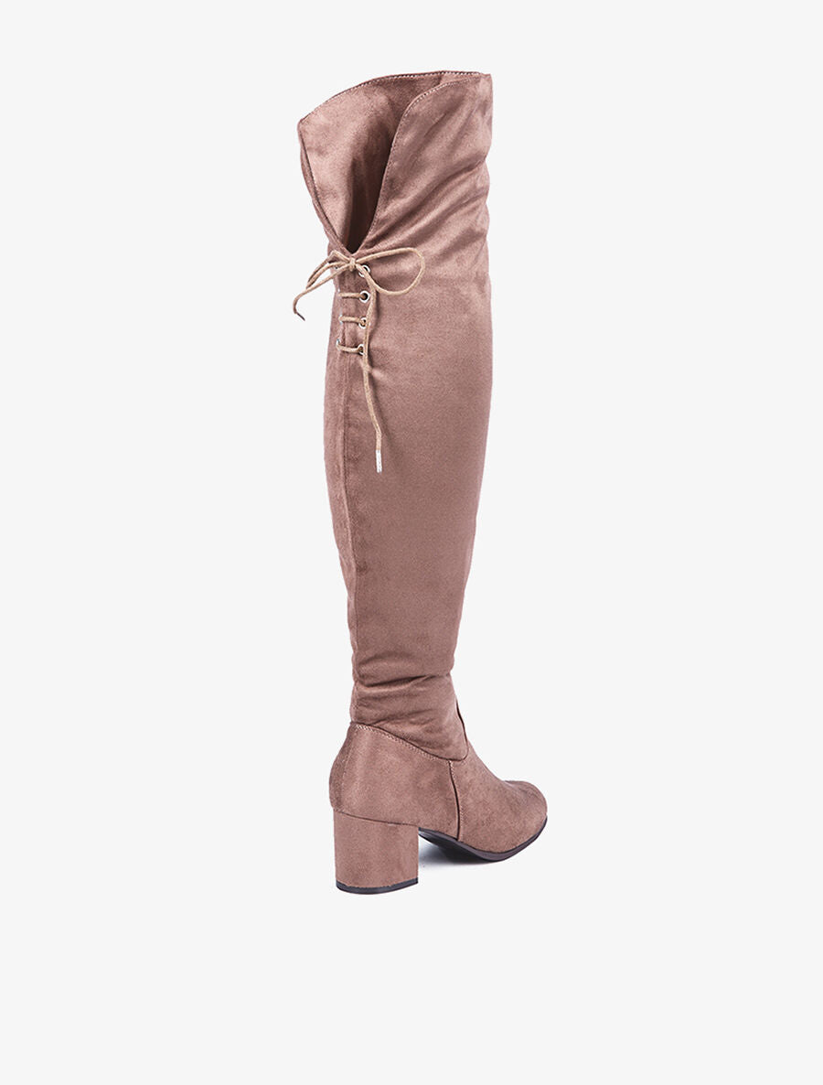 Cuissardes revers montant - taupe - 4