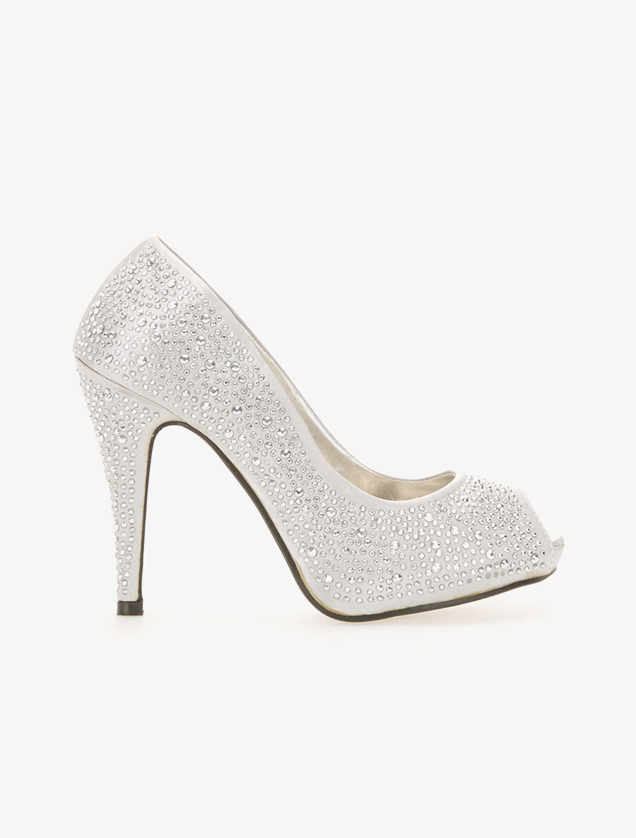 Escarpins strassés - Argent - 1