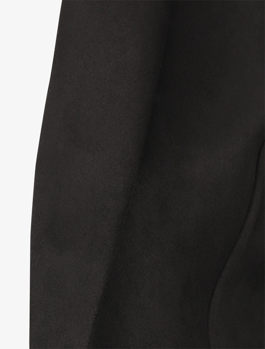 Blazer ajustée en suédine - Noir - 3