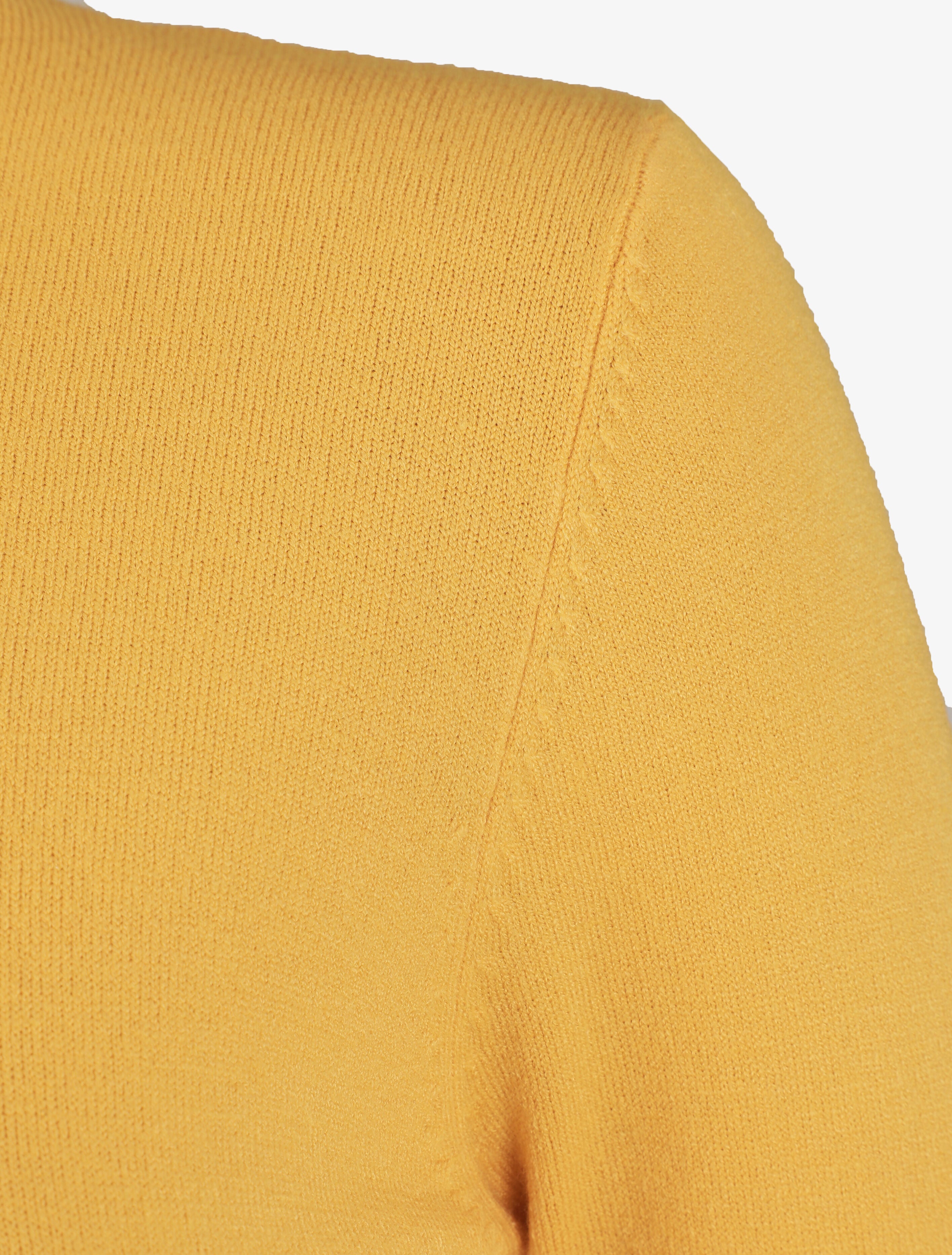 Pull fin en cachemire mélangée à col roulé - Jaune - 3
