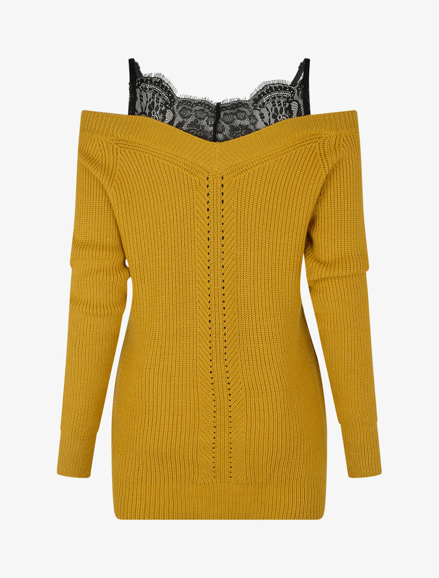Pull col bardot et débardeur trompe l&