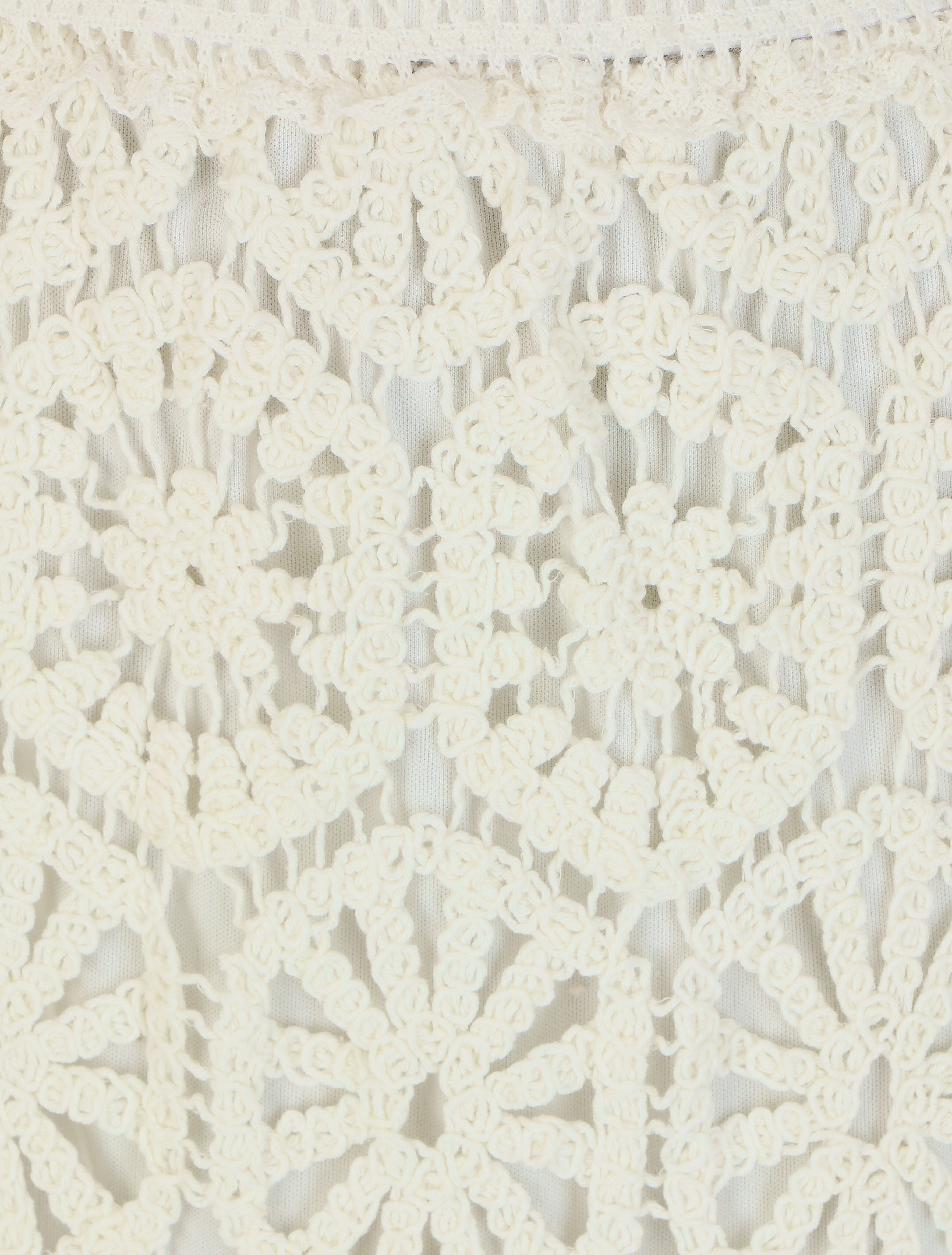 Jupe longue crochet - Blanc - 3