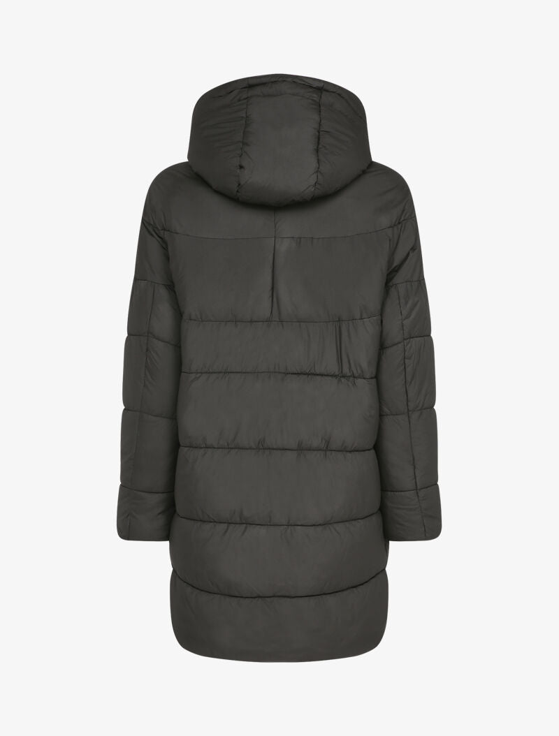 Doudoune oversize à capuche - Noir - 2