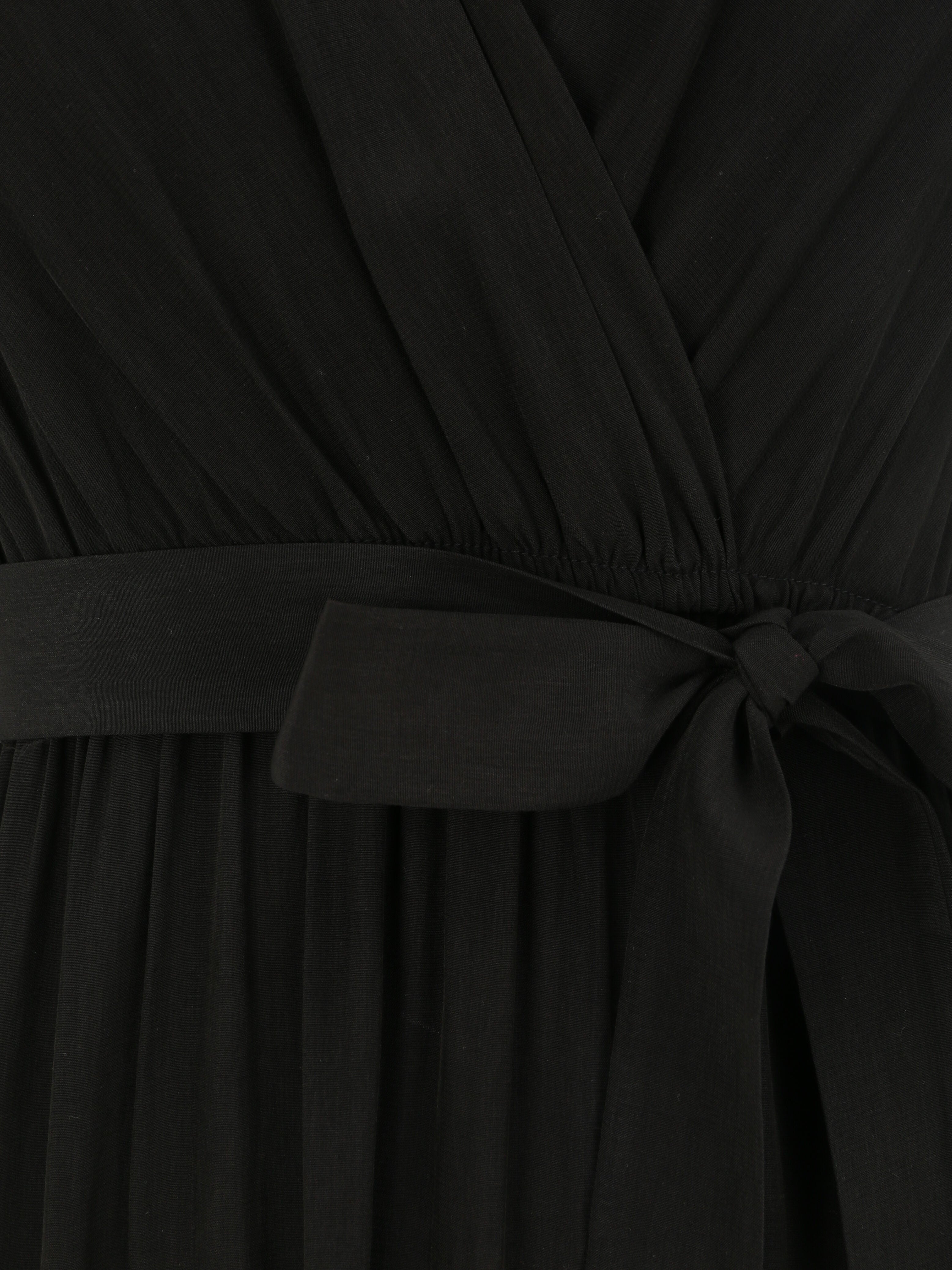 Robe empire à manches volantées - Noir - 6