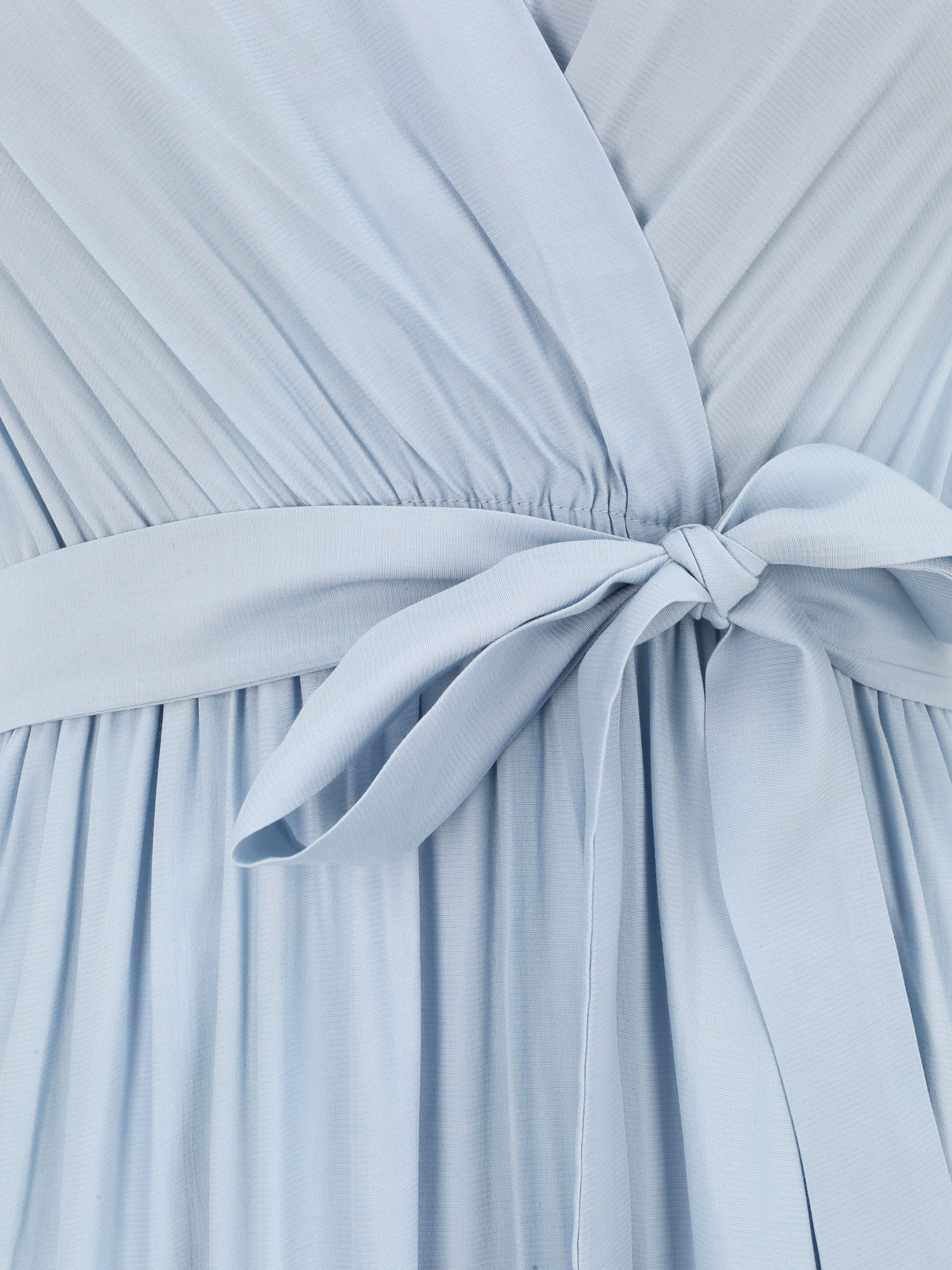 Robe empire à manches volantées - Bleu ciel - 3