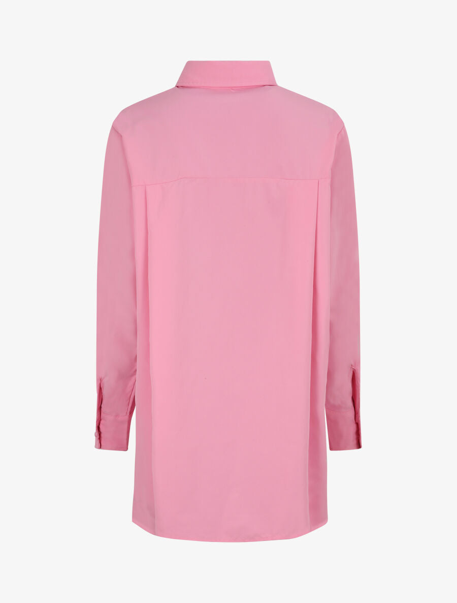Chemise oversize coupe droite - Rose - 2