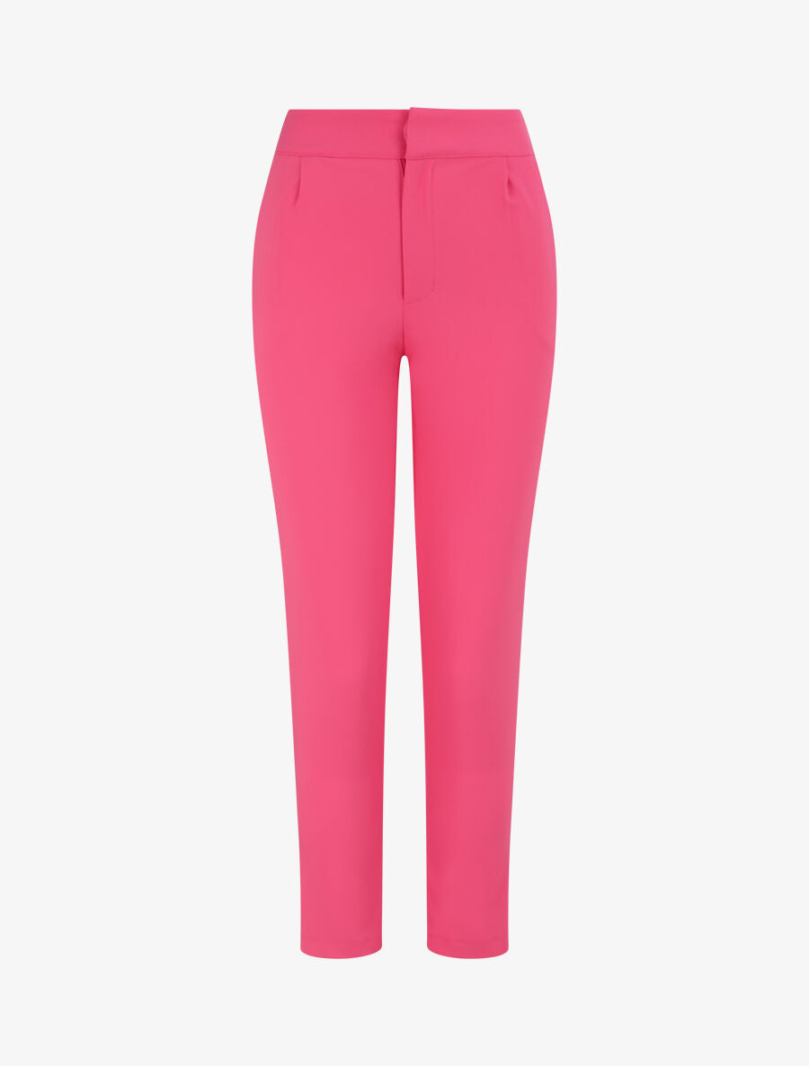 Pantalon fluide élastiquée - Fushia - 1