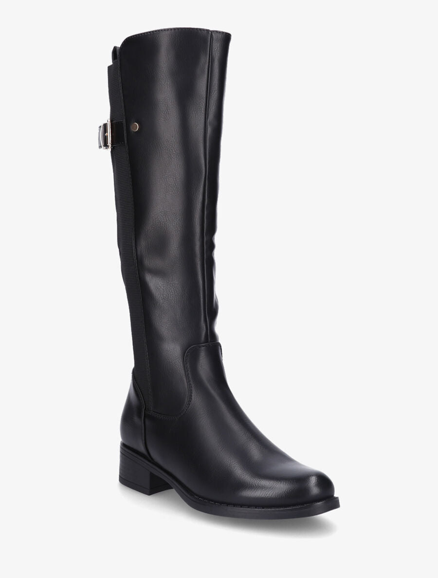 Bottes plates élastiquées à boucle - Noir - 2