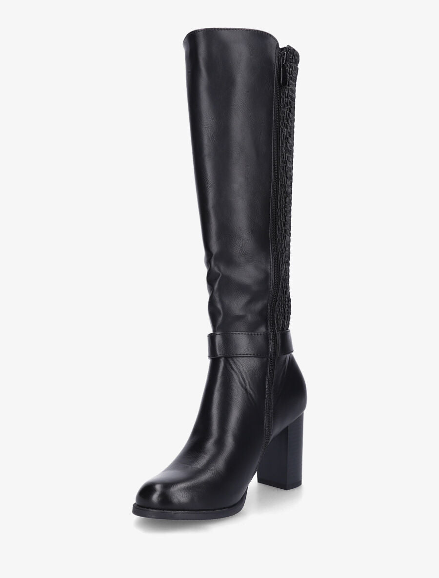 Bottes à contrefort style cotte de maille - Noir - 3