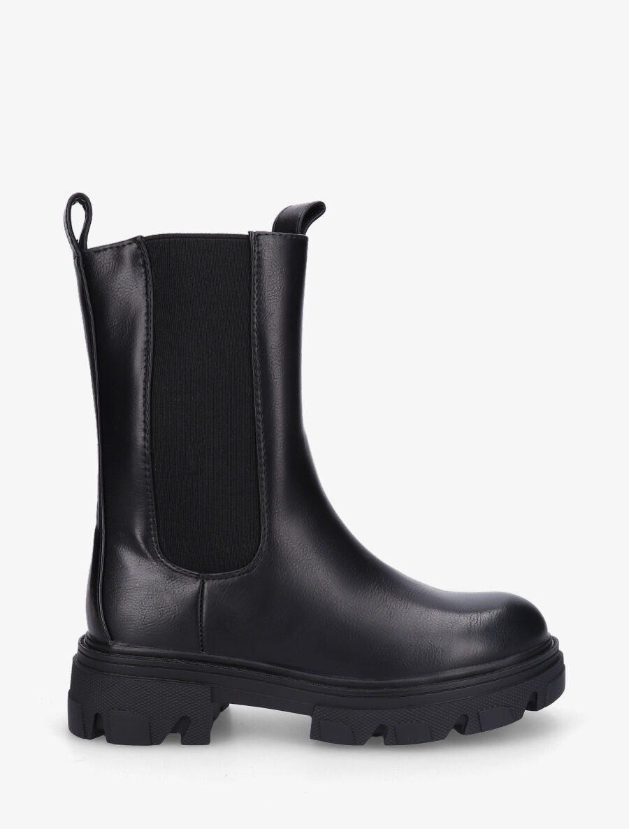 Bottines montantes élastiquées - Noir - 5