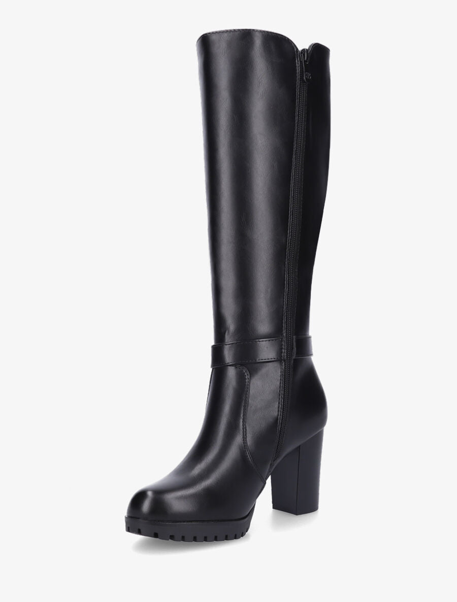 Bottes à talon et boucle élastiquées - Noir - 3