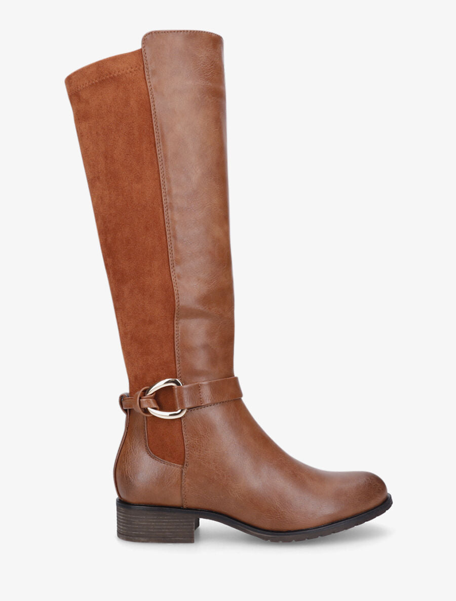 Bottes plates bi-matière - Camel - 1