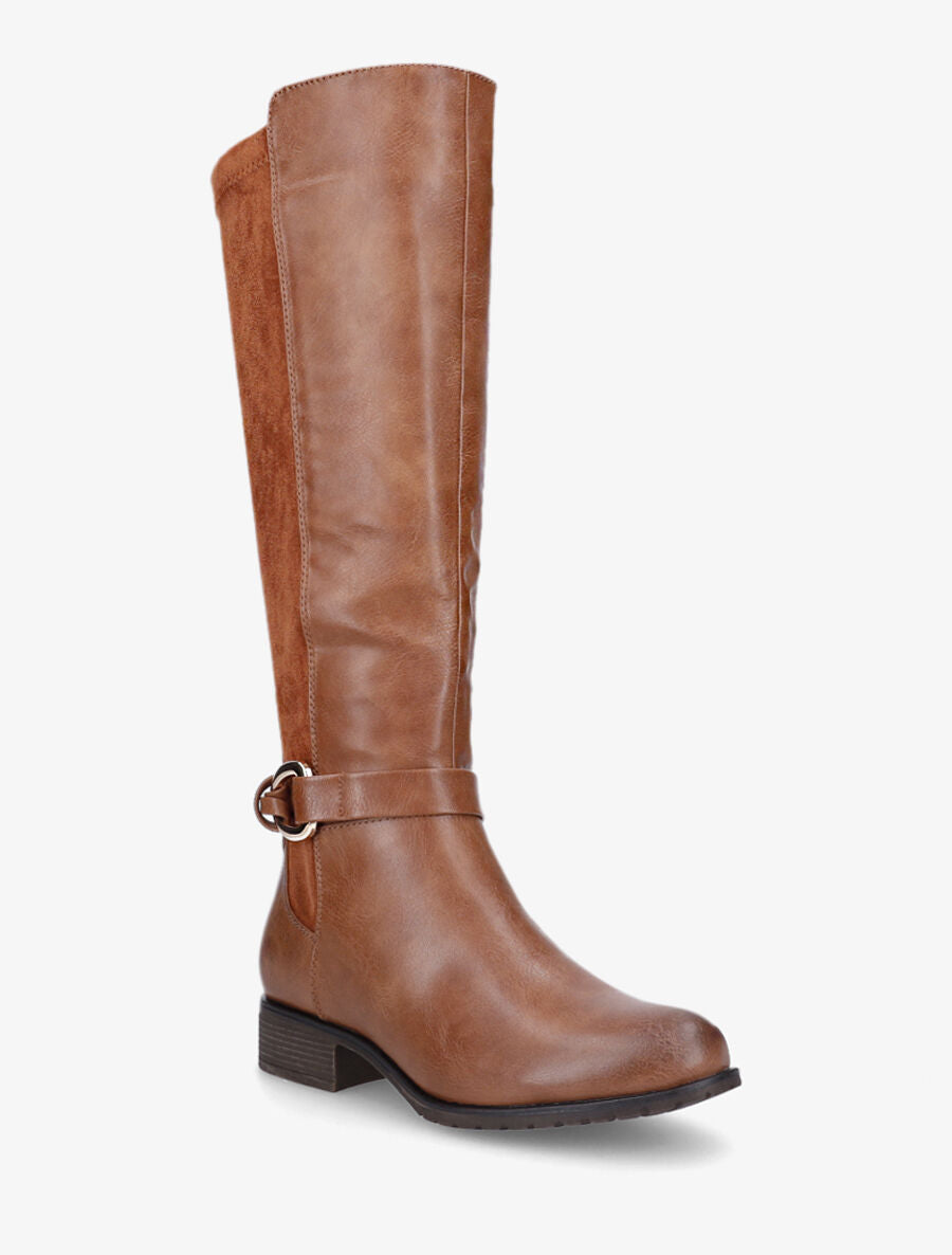 Bottes plates bi-matière - Camel - 2