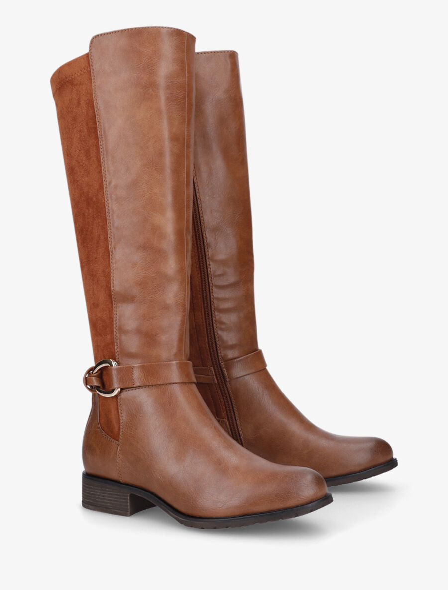 Bottes plates bi-matière - Camel - 4