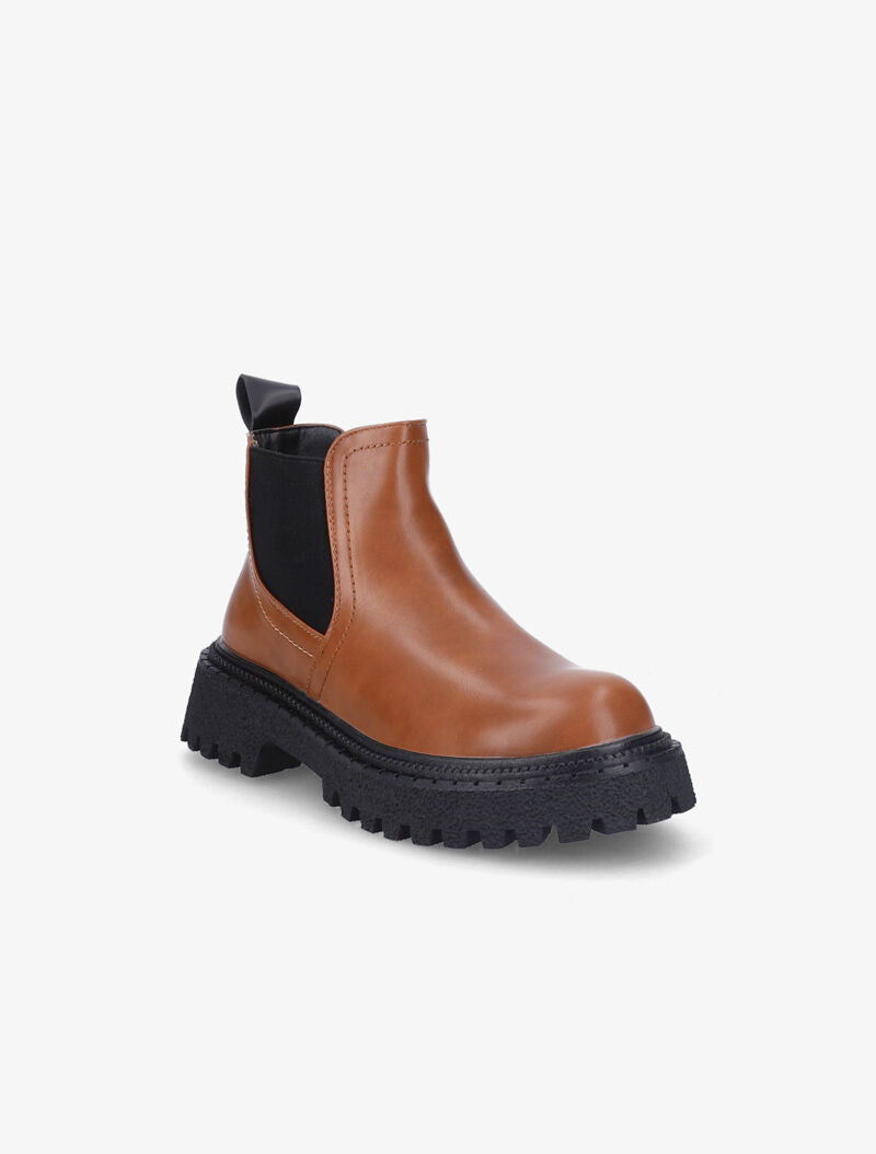 Chelsea boots à semelles texturées et crantées - Camel - 2