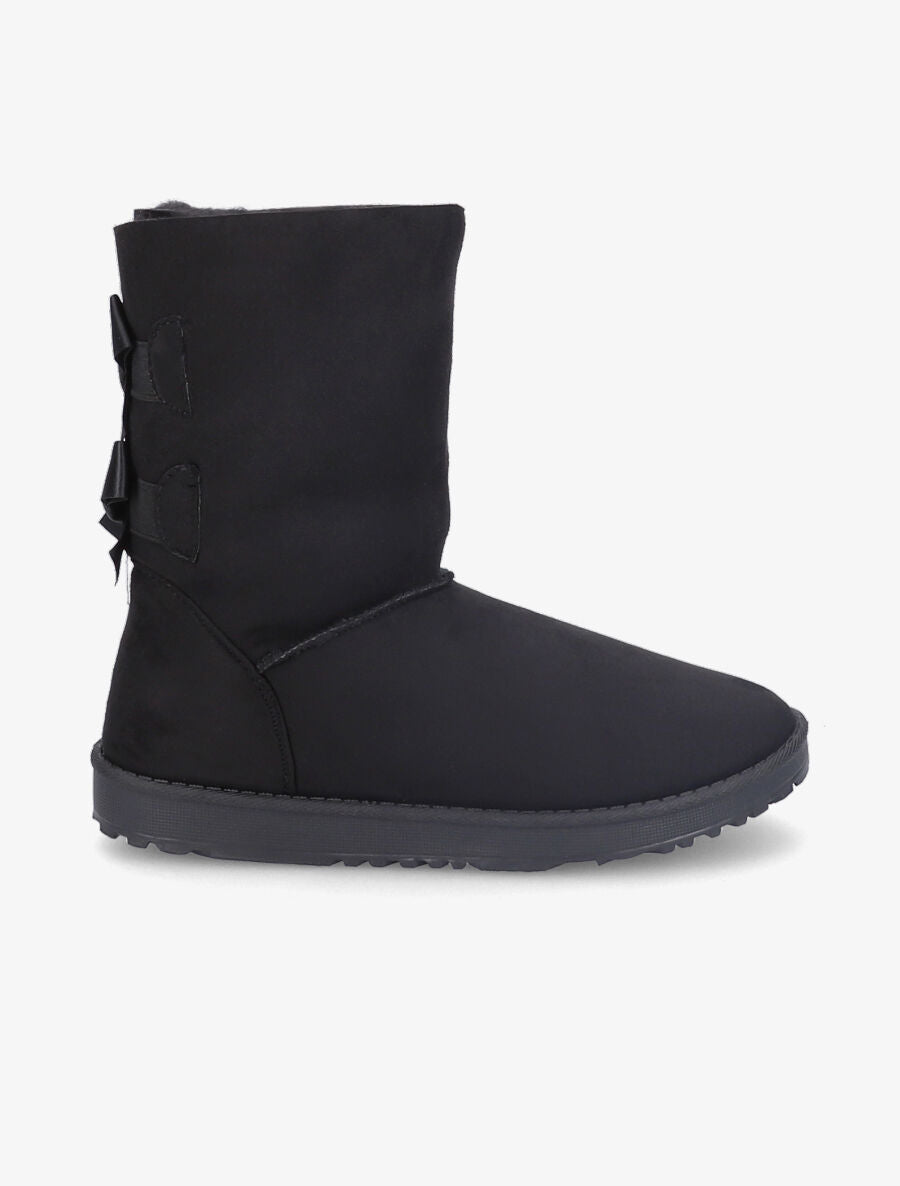 Boots fourrées à double flots - Noir - 5
