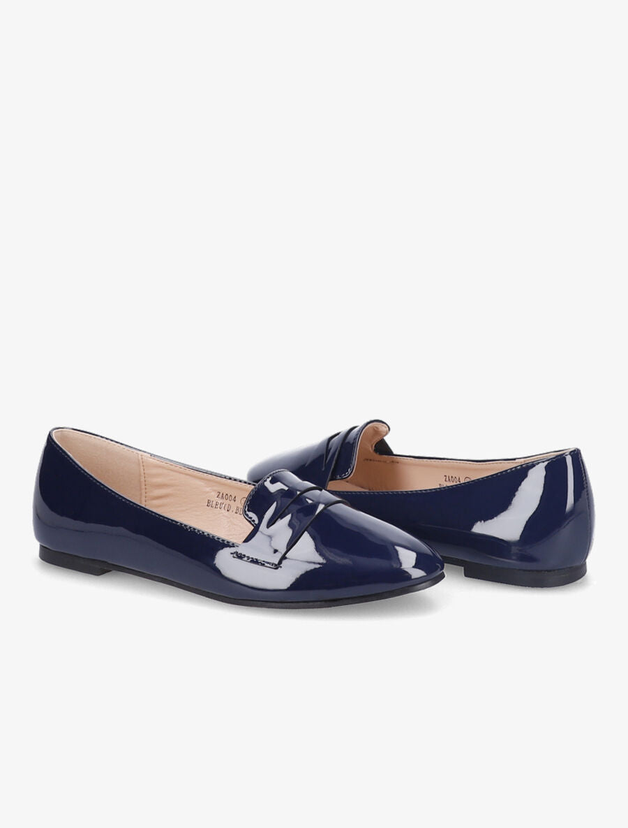 Slippers vernis - Marine - 4