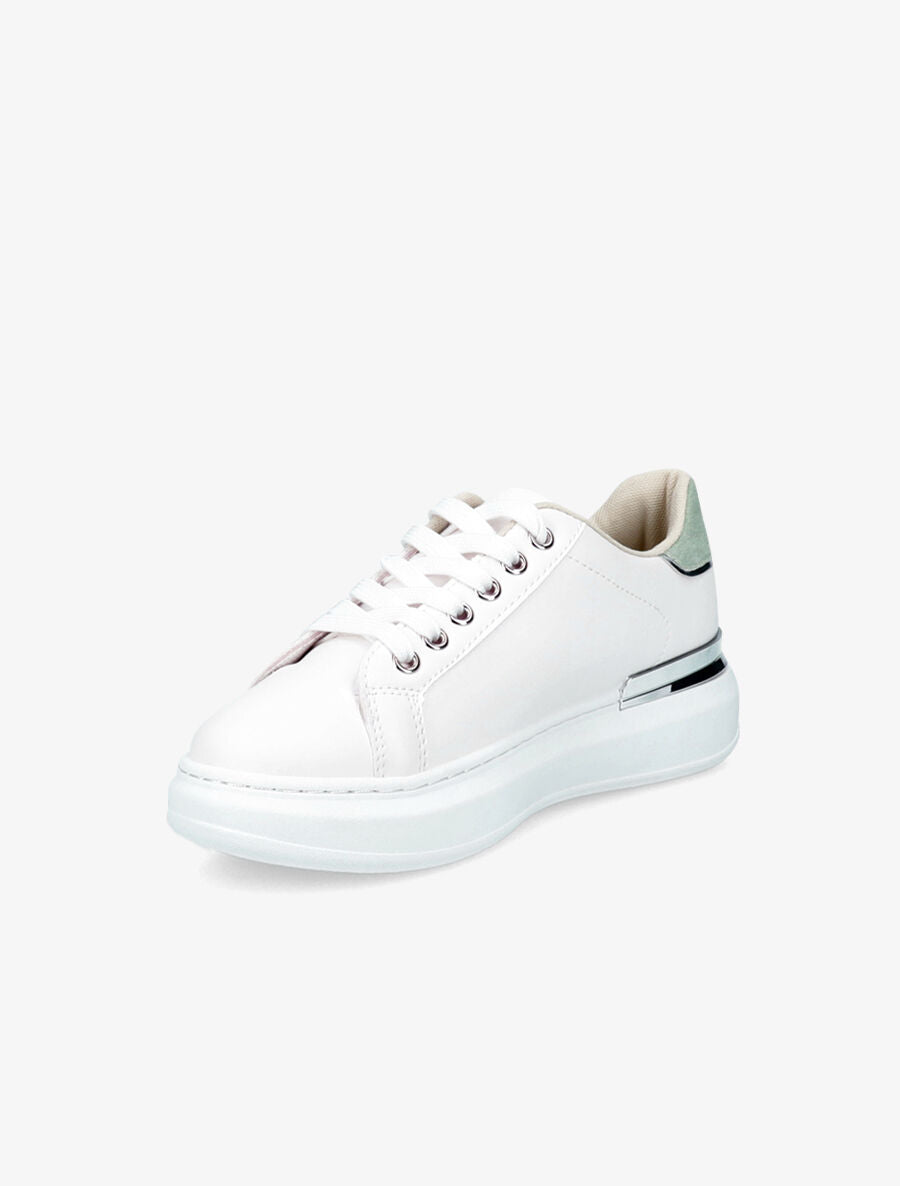 Sneakers à détail métallique - Vert d&