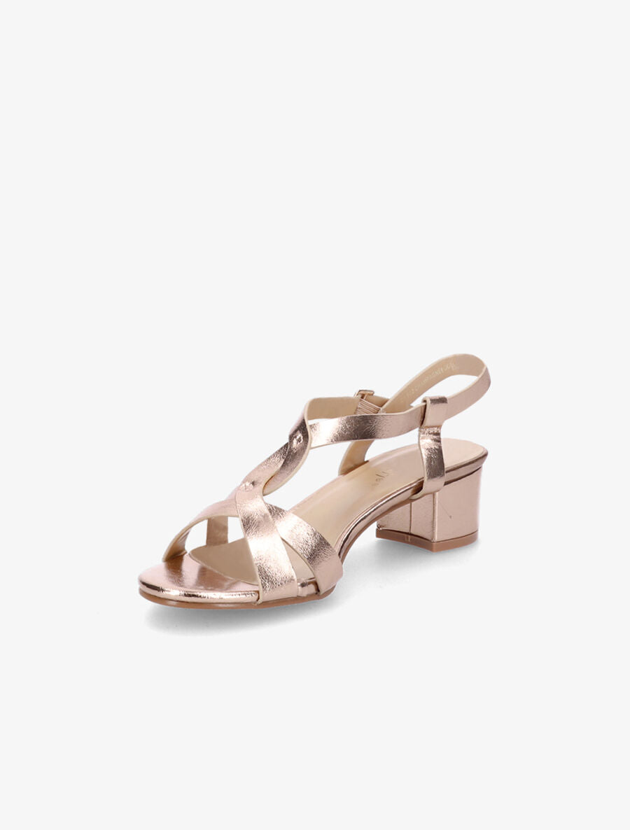 Sandales en simili vernies - Rose gold - 3