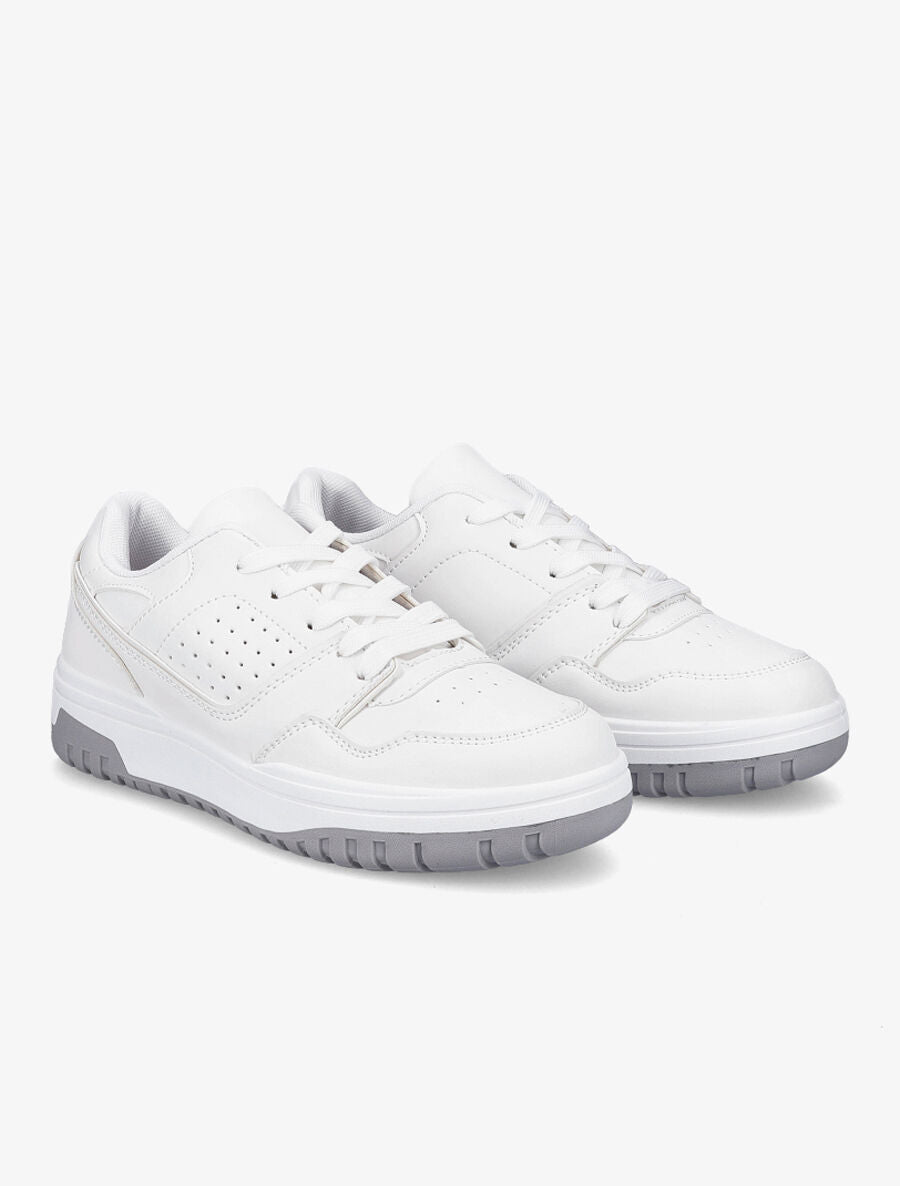 Baskets bicolores - Blanc - 4