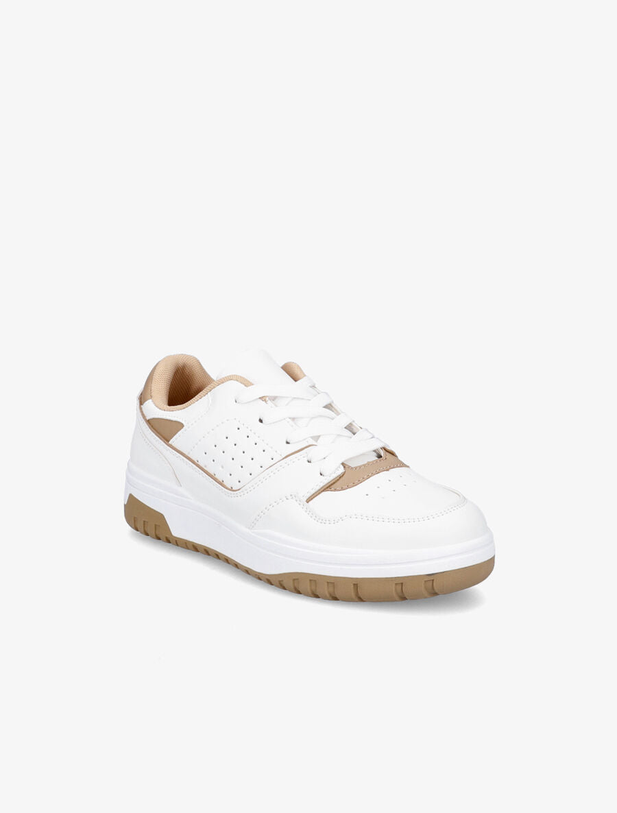 Baskets bicolores - Camel - 2