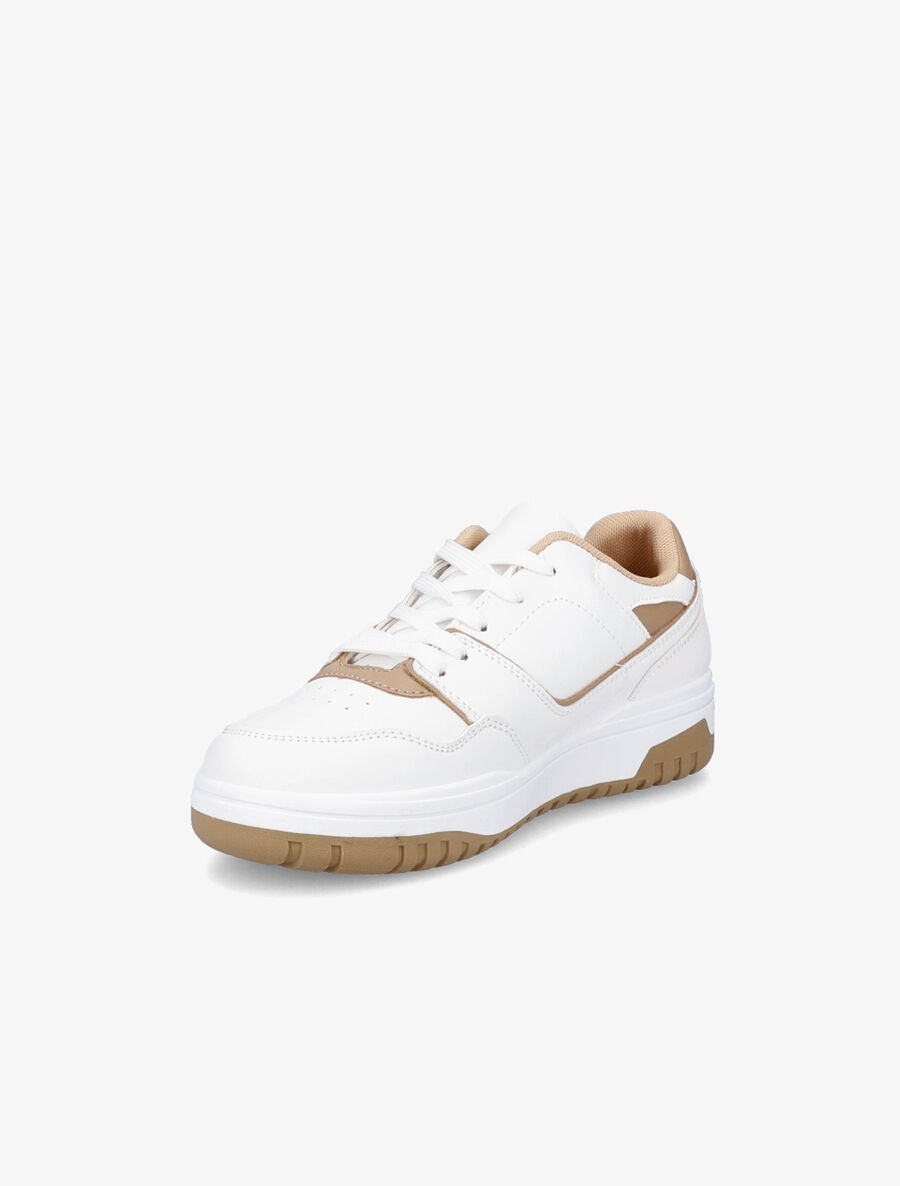 Baskets bicolores - Camel - 3