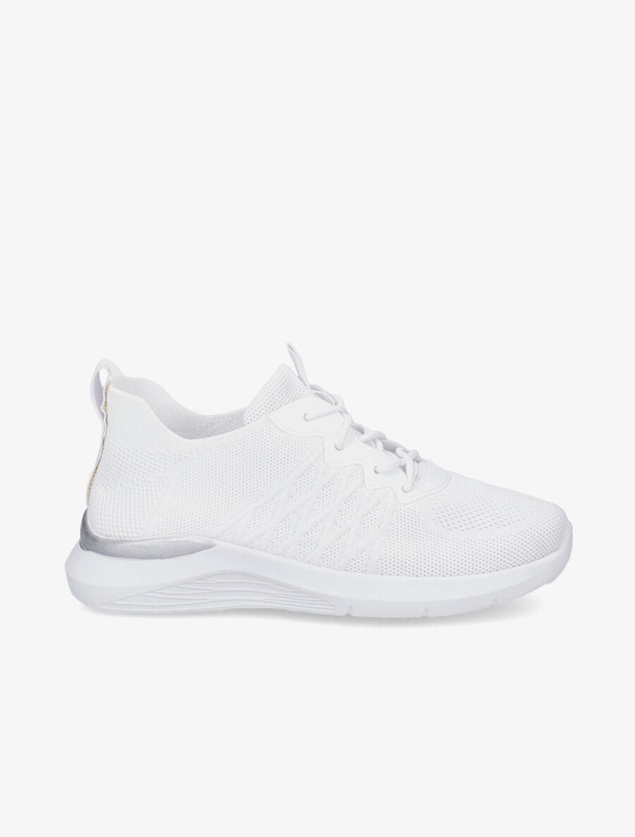 Baskets en mesh à lacets - Blanc - 5